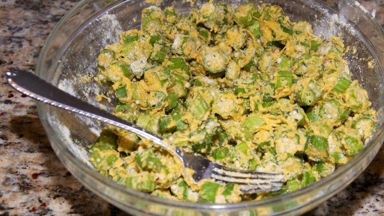 Real Southern Fried Okra Egg And Cornmeal Edited