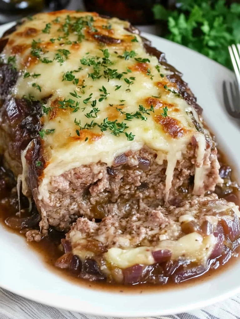 Aspic7 Top View French Onion Meatloafin On White Plate 01846dfa A505 4268 A5bf E948279bd042 768x1020